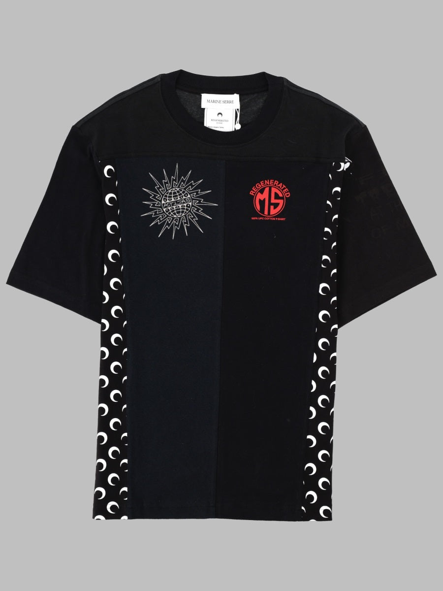 T-Shirt Upcycled Black Cotton T-shirts