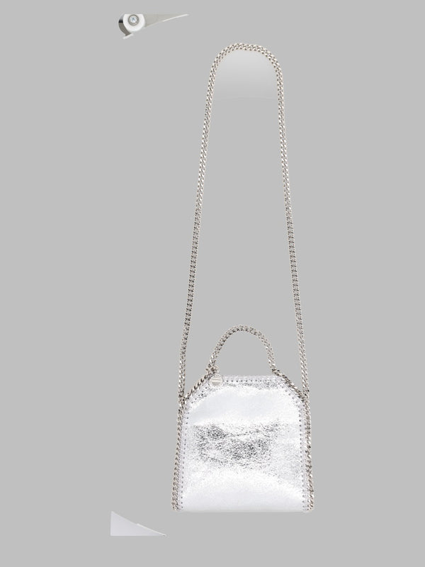 Handbag Falabella Micro Silver Polyester Handbags