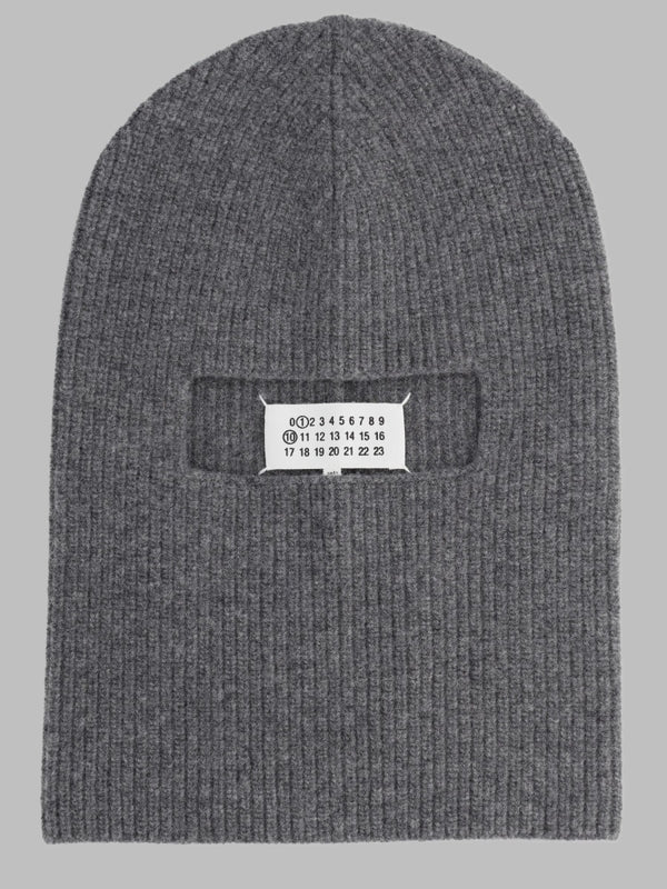 Wool Balaclava Grey Virgin Hat