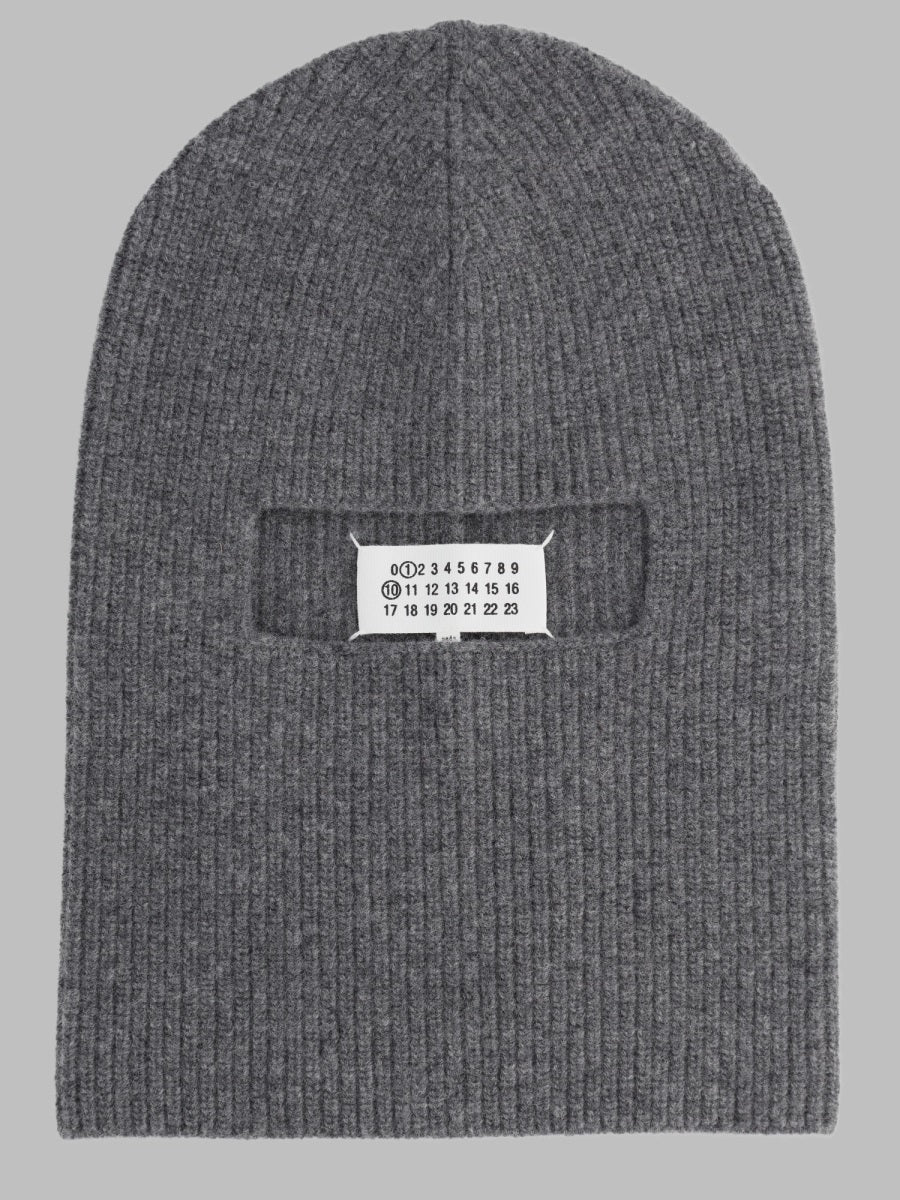 Wool Balaclava Grey Virgin Hat