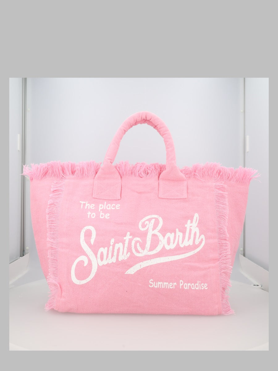 Handbag Vanity Linen Pink Handbags
