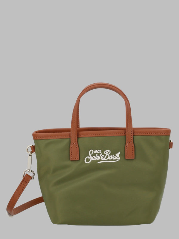 Handbag City Nylon Green Polyester Handbags