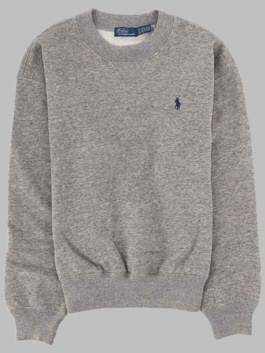 Sweatshirt With Logo Grey Cotton Polyester Sweatshirts