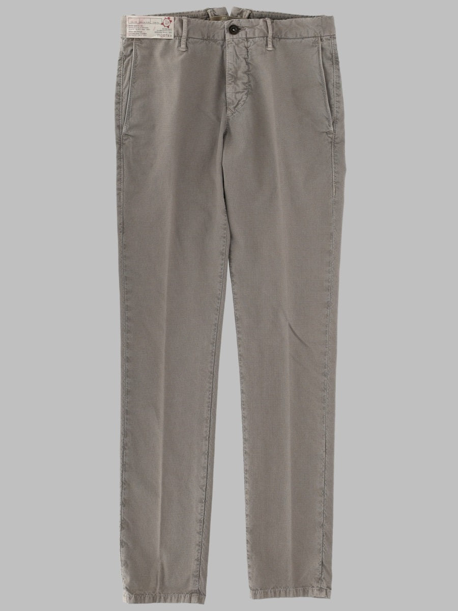 Jeans With Patch Logo, Grey Cotton Trousers