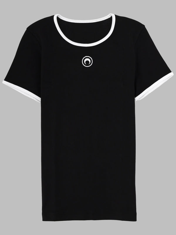 T-Shirt With Logo Black Cotton T-shirts