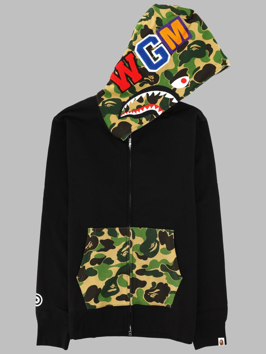 Hooded Sweatshirt Shark Black Cotton Sweatshirts