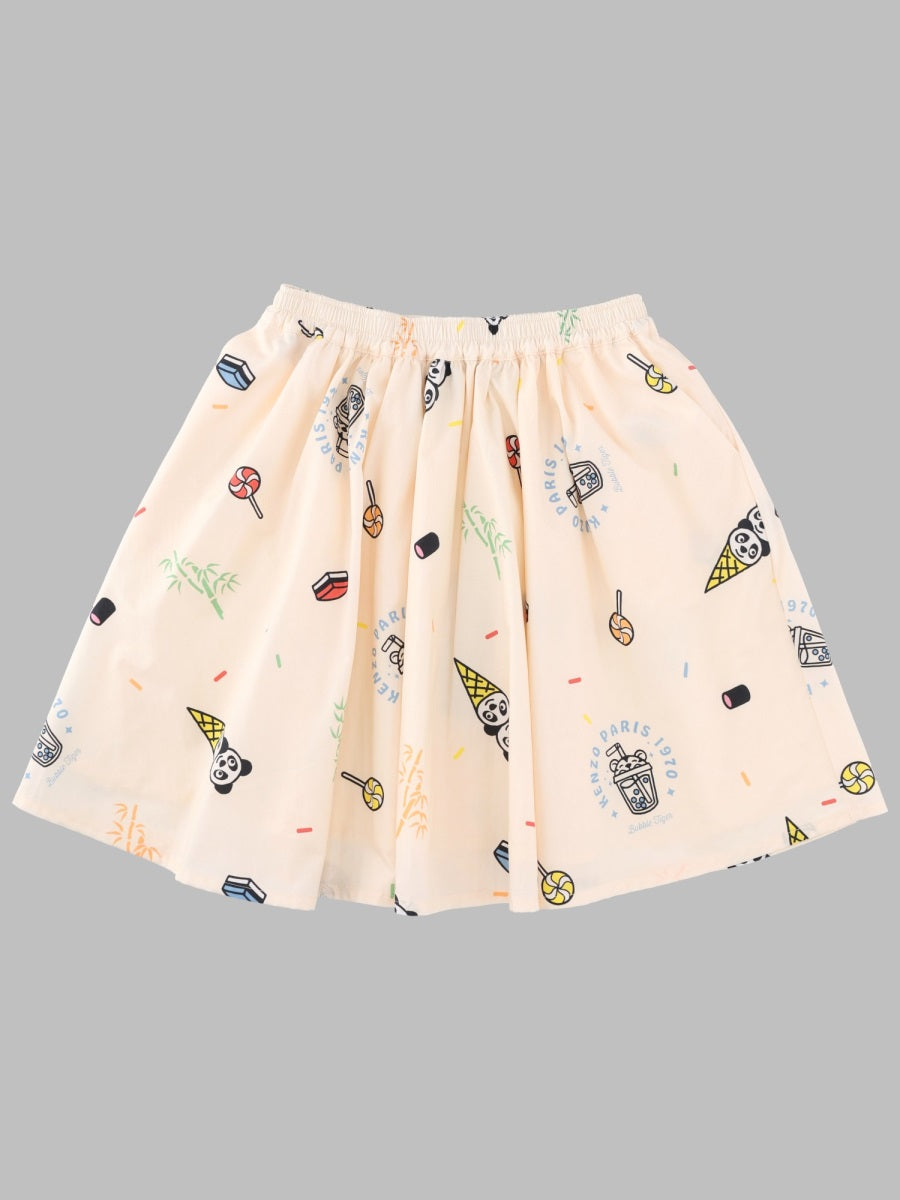 Skirt Happy Sweet Beige Cotton