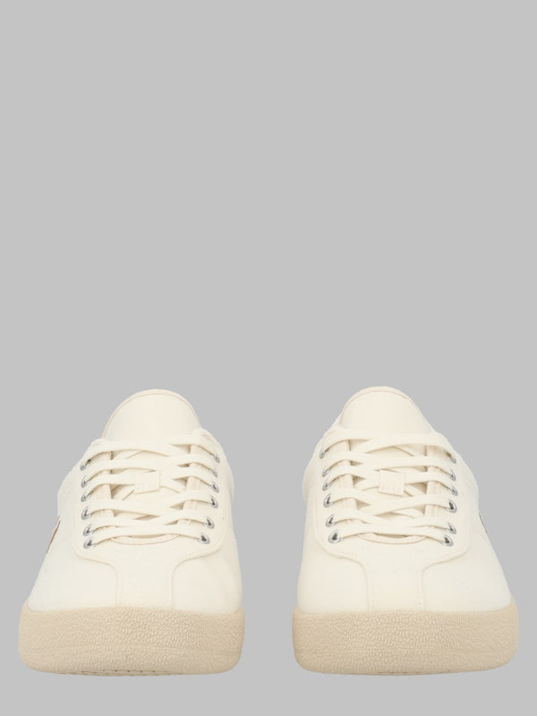 Canvas Tennis Trainers Ivory Recycled Polyester