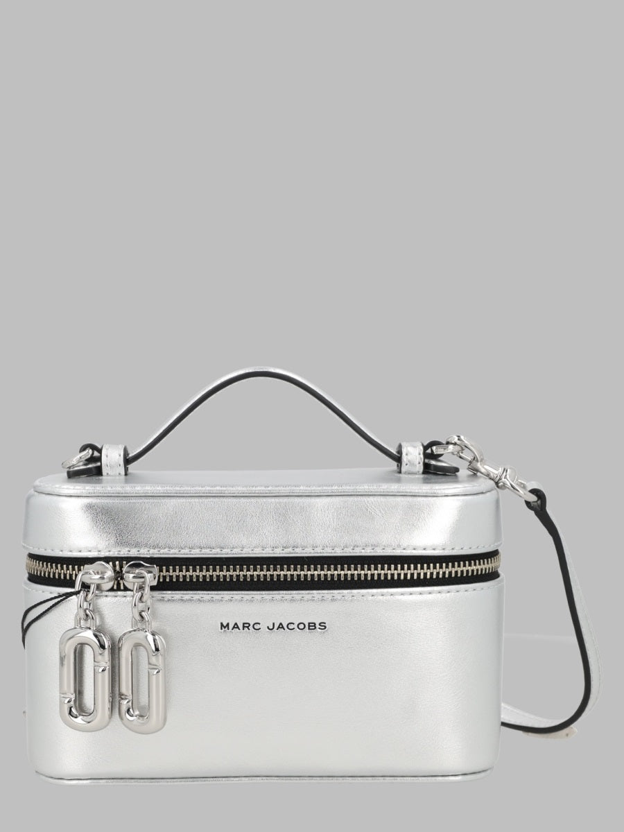 Handbag Vanity Scene Silver Cow Leather Handbags