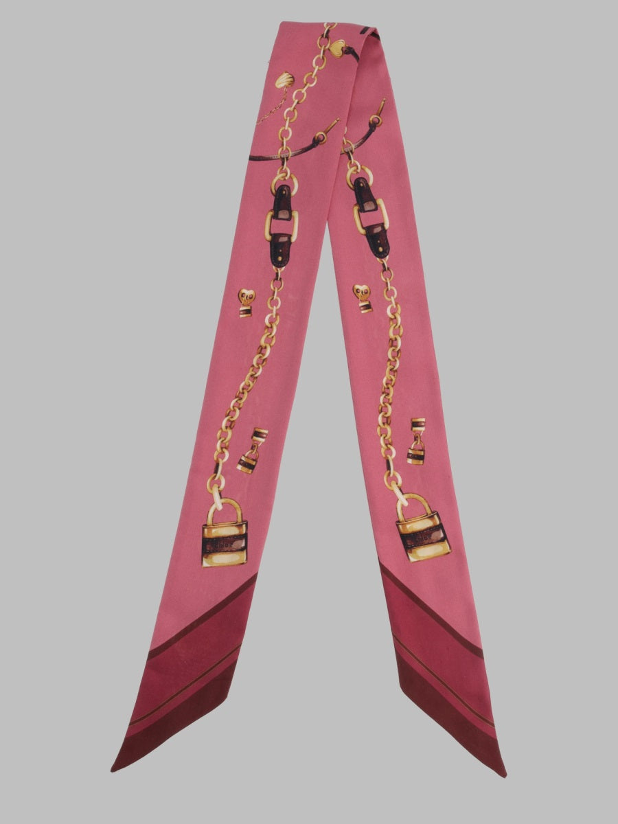 Silk Twilly Paddington Pink Scarf
