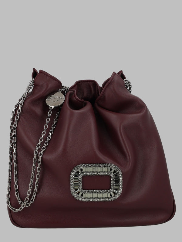 Mini Handbag Pilgrim Bordeaux Ovine Leather Handbags