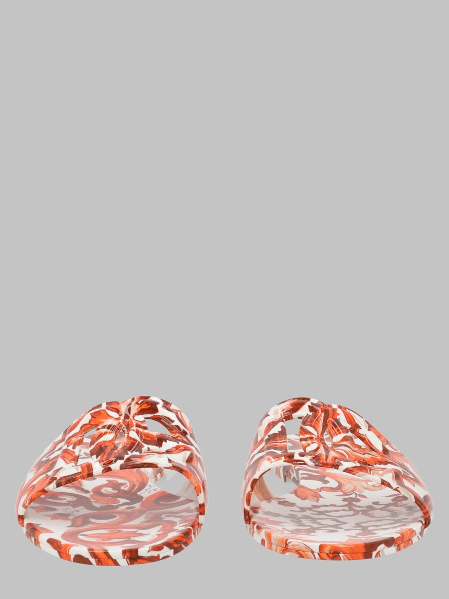 Slide Sandals Orange Tpu