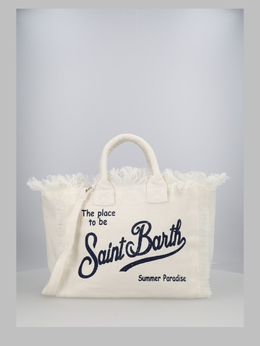 Handbag Colette Linen White Handbags