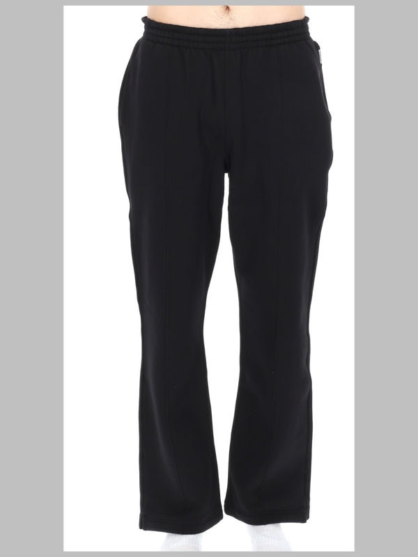 Track Pants Cotton Black Trousers