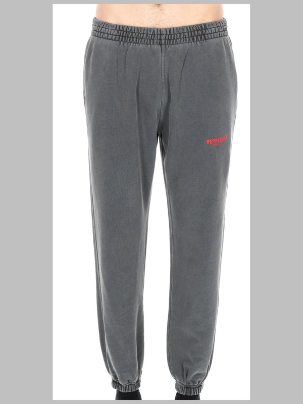 Track Trousers Grey Cotton
