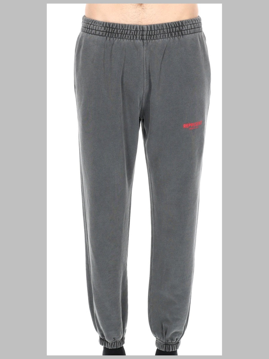 Track Trousers Grey Cotton