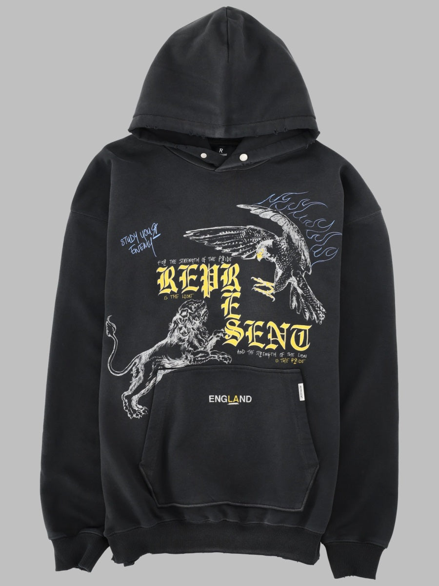 Sweatshirt With Print Black Sweatshirts