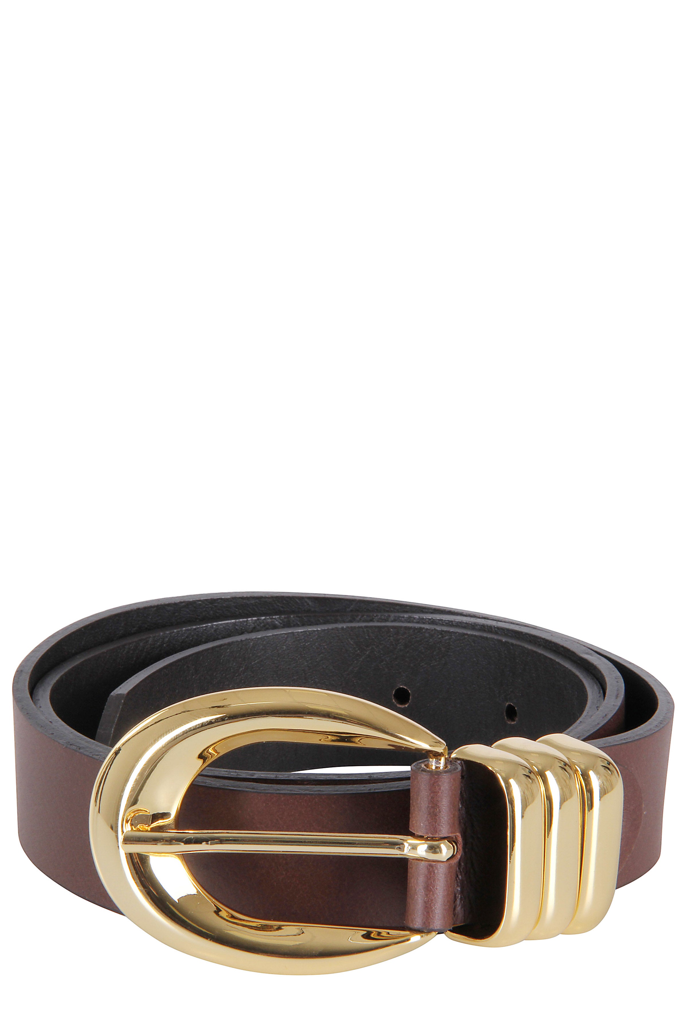 Belt Emily Gold Brown Pelle Cintura