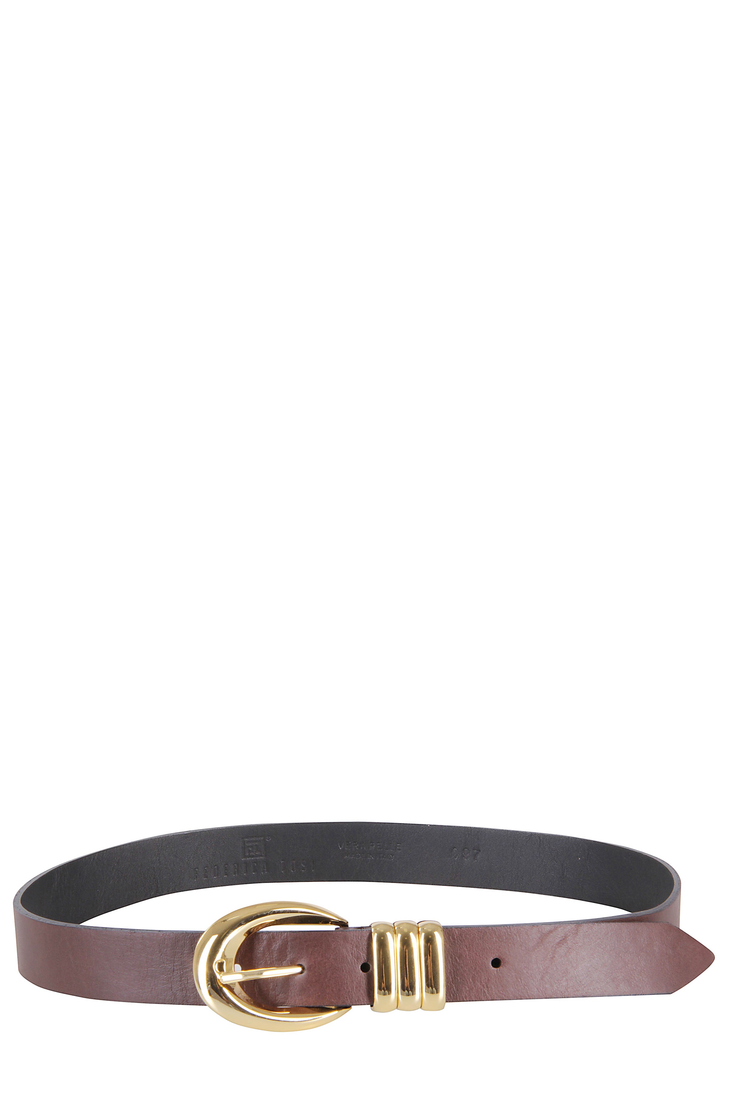Belt Emily Gold Brown Pelle Cintura
