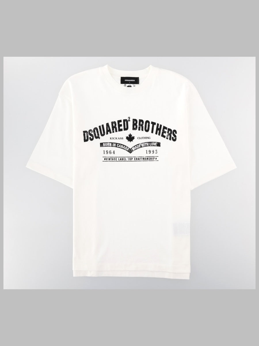 T-Shirt Loose Fit White Cotton T-shirts