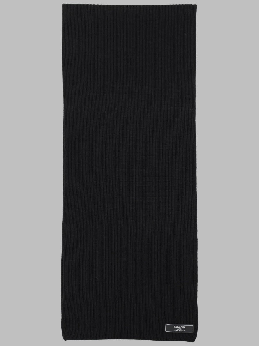 Scarf Merino Wool Black