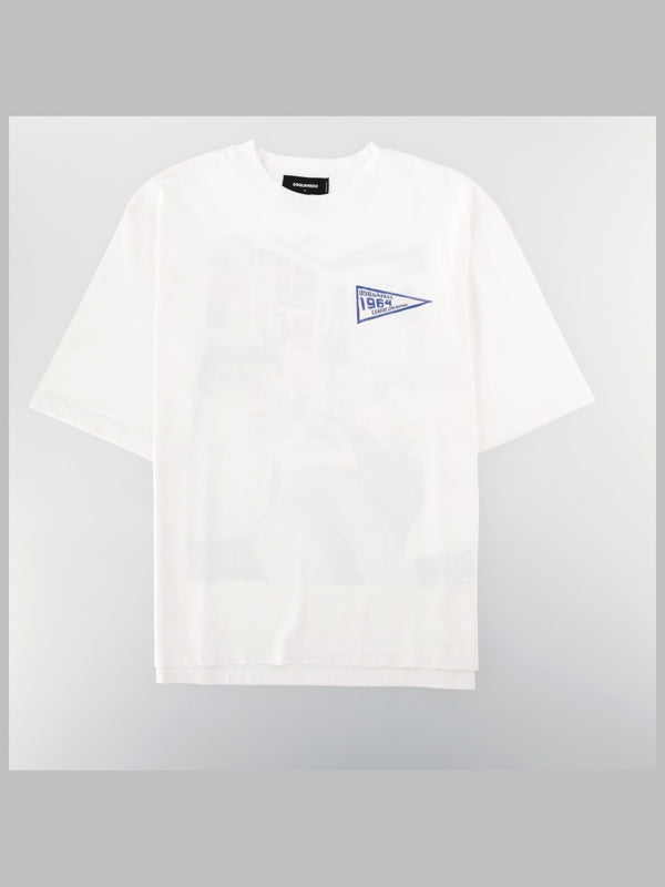 T-Shirt With Print White Cotton T-shirts