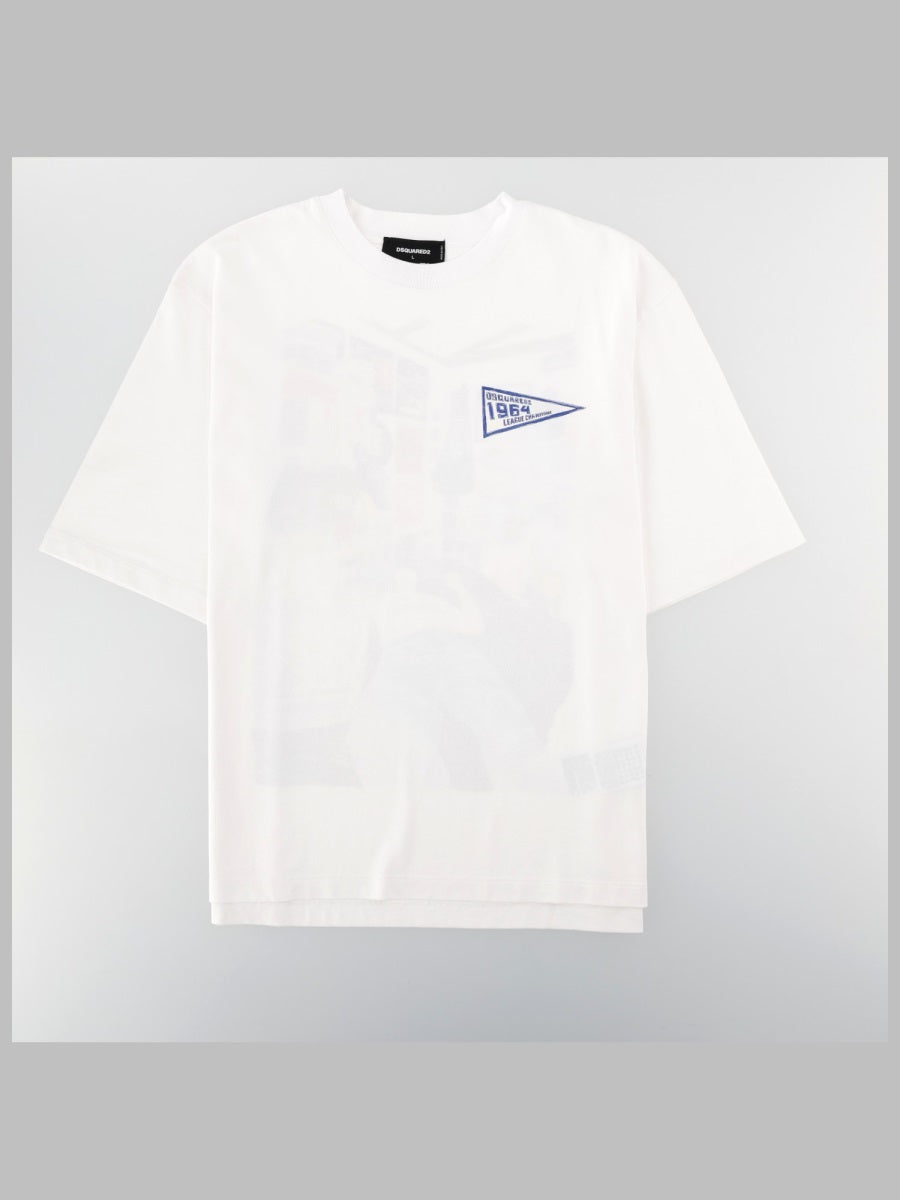 T-Shirt With Print White Cotton T-shirts