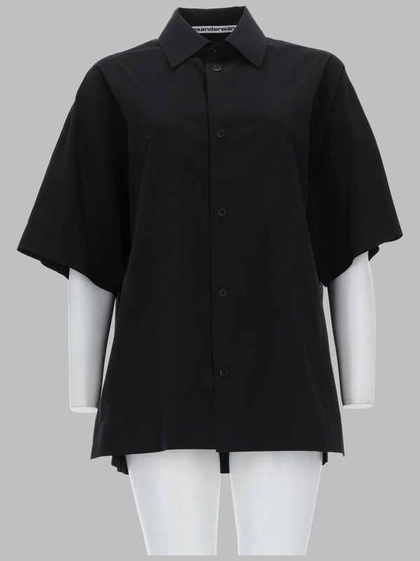 Shirt Loose Fit Black Polyester