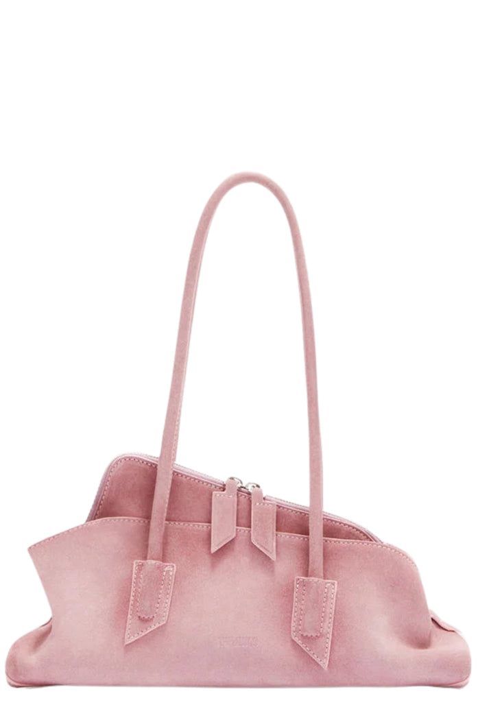 La Passeggiata Small Pink & Purple Suede Bos Taurus Borsa