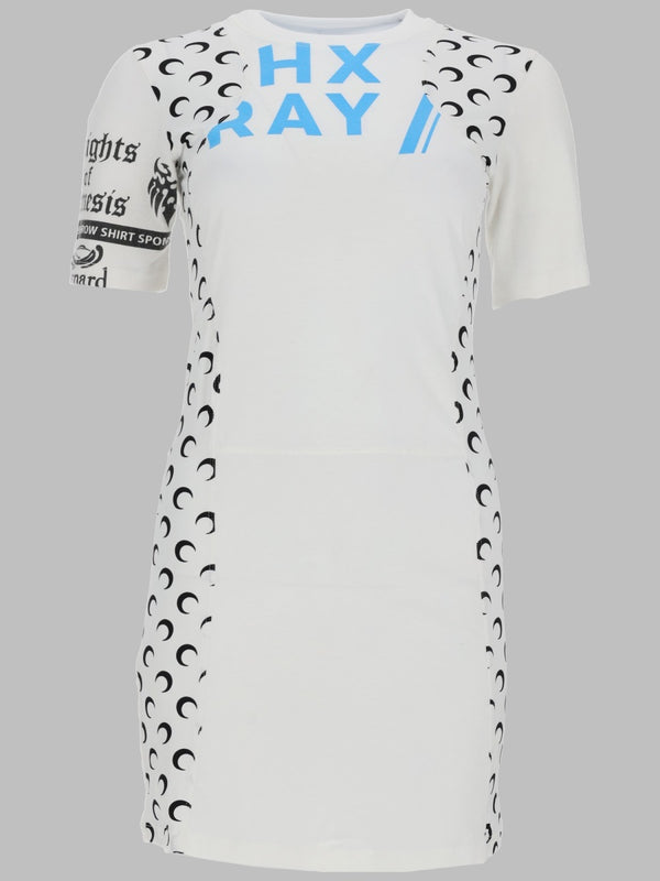 Mini Dress Upcycled White Cotton