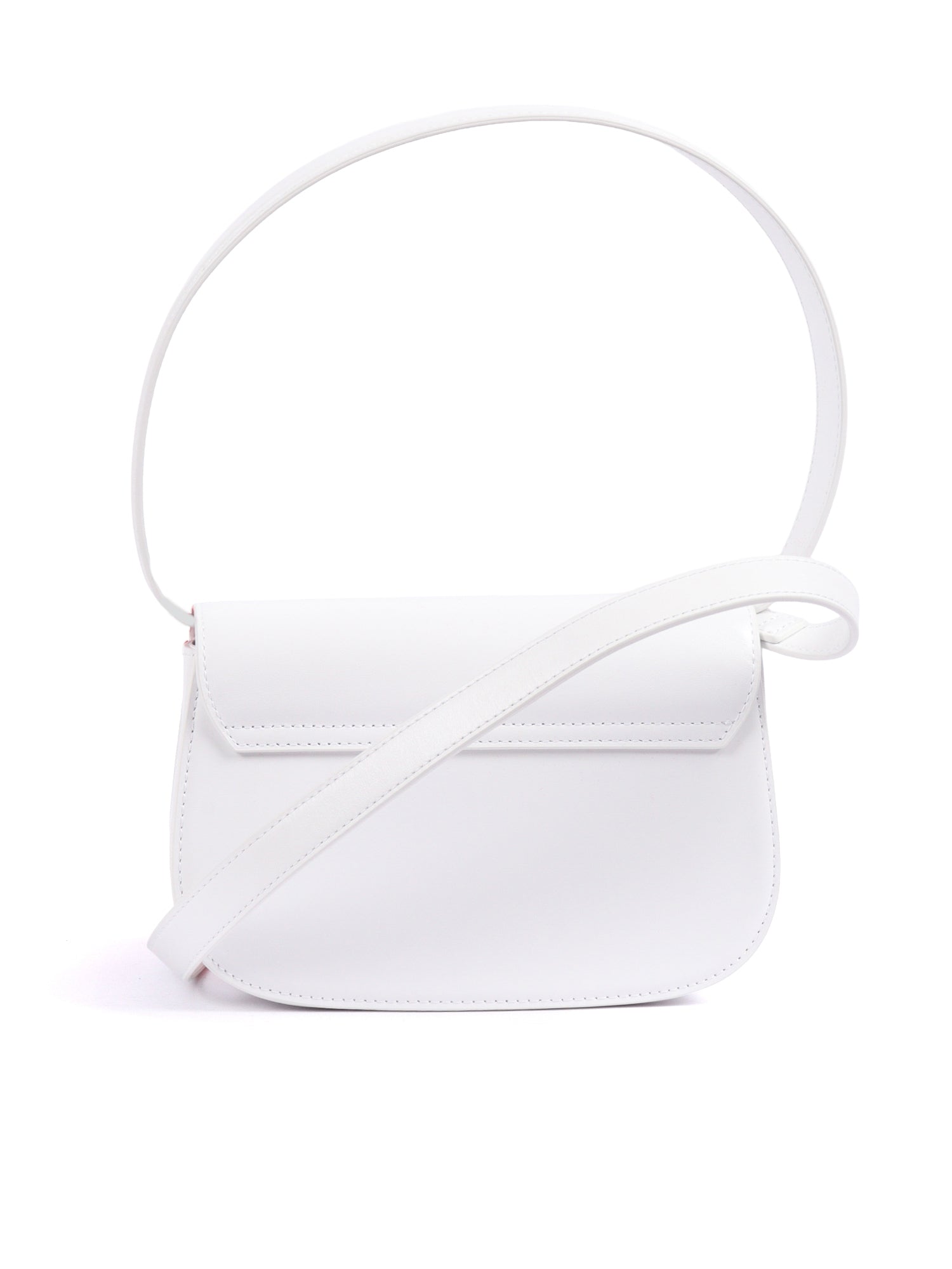 Shoulder Bags White Polyurethane Material Cross