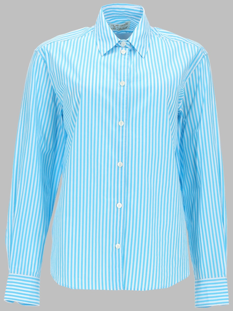 Shirt Azure Cotton