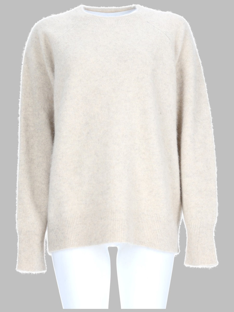 Raccoon Fur Jumper Ivory Jumpers