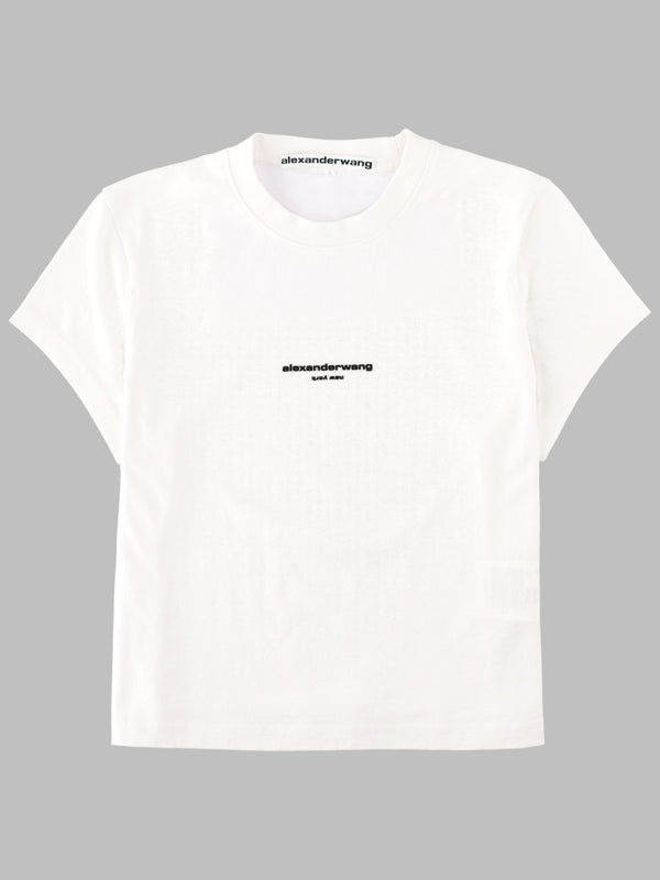 T-Shirt With Logo White Cotton T-shirts