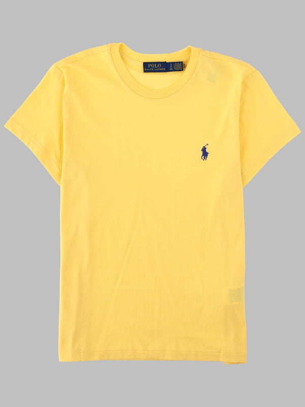 T-Shirt With Logo, Yellow Cotton T-shirts