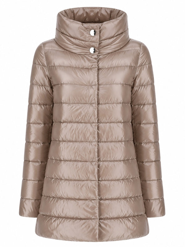Down Jacket A-Shape Amelia Ivory Trench & Raincoats