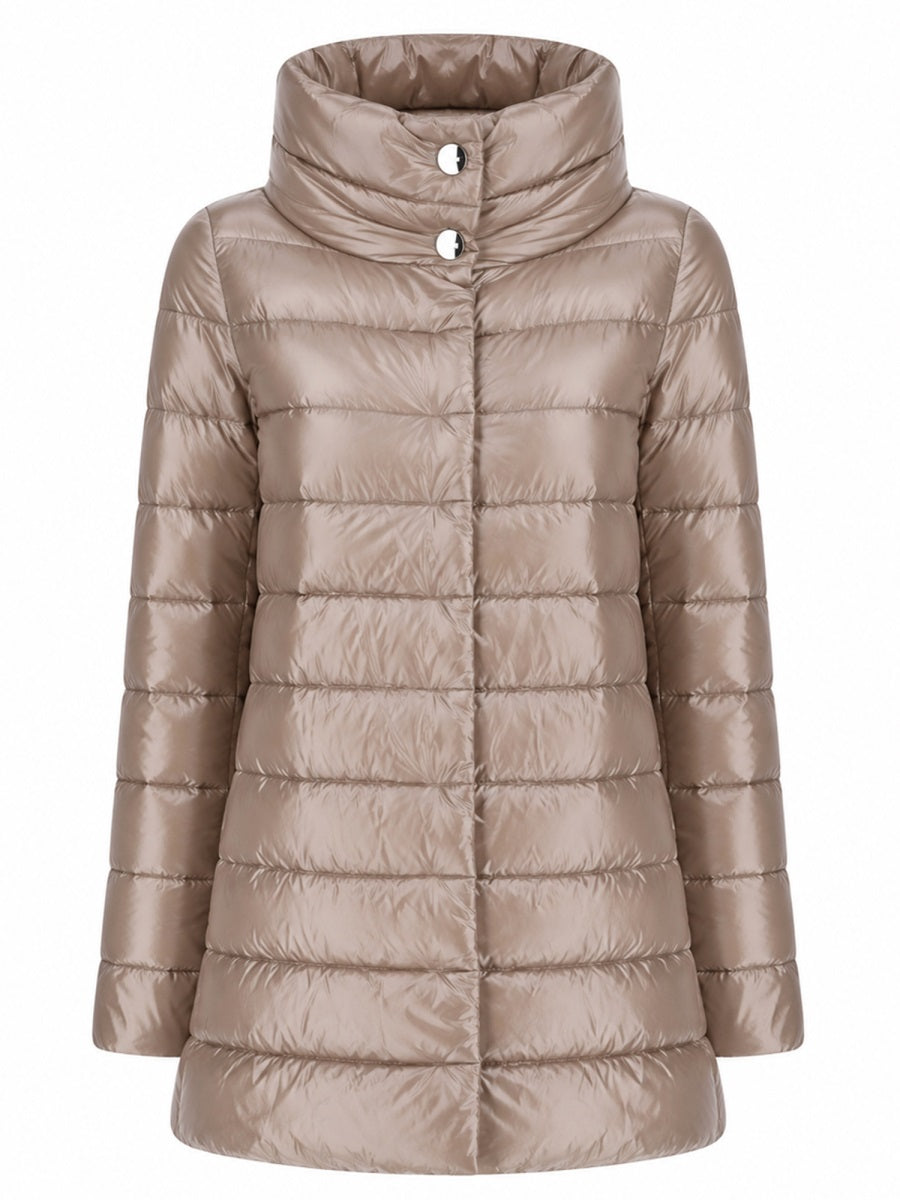 Down Jacket A-Shape Amelia Ivory Trench & Raincoats