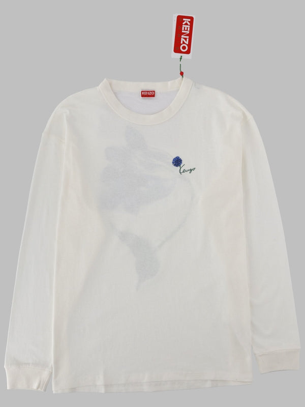 T-Shirt Tulip Long Sleeve White Cotton T-shirts