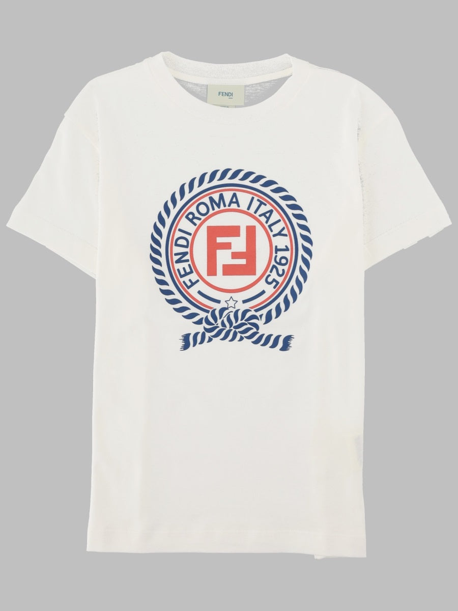 Printed Cotton T-Shirt White T-shirts