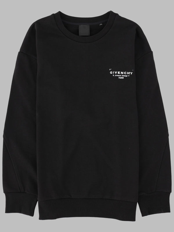 Sweatshirt With Logo Black Cotton - Trimming: Sweatshirts