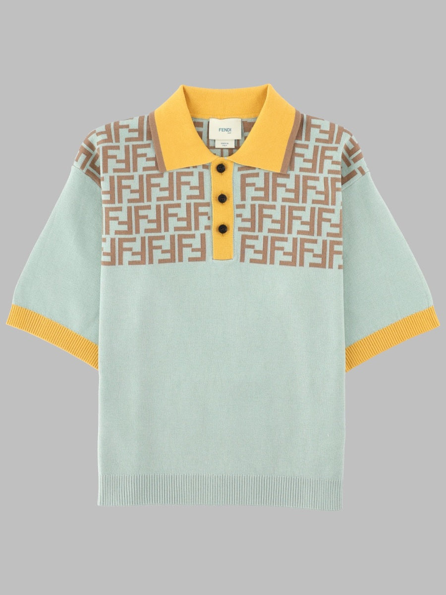 Short Sleeve Cotton Polo Shirt Green
