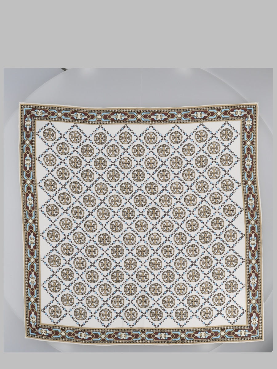 Foulard Deco T Monogram Multicolour Silk Scarf