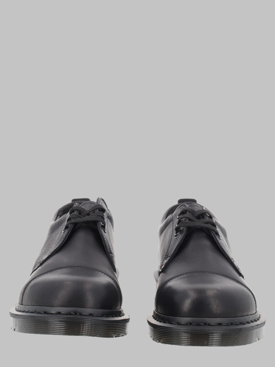 Loafers Stringata Black Leather