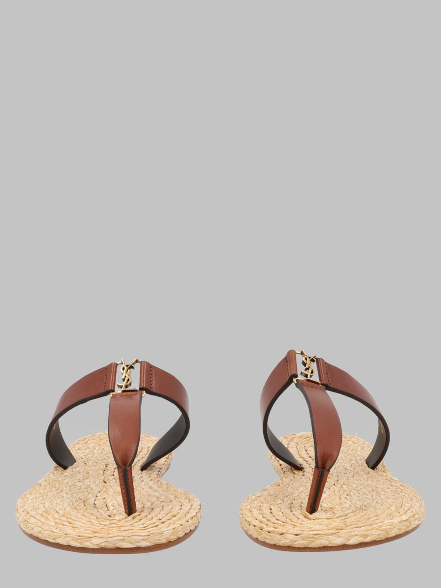 Sandals Babylone Brown Leather