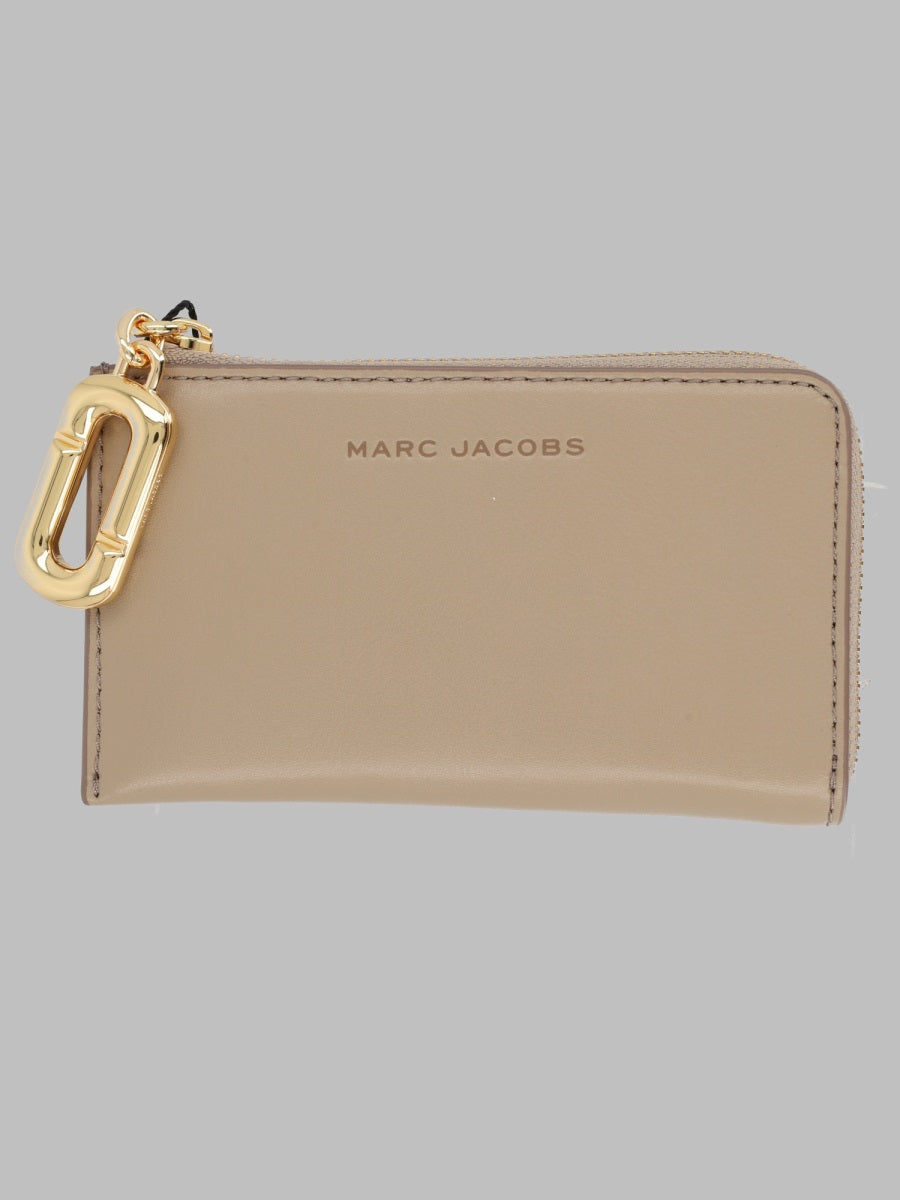 Leather Wallet Scene Beige & Purses