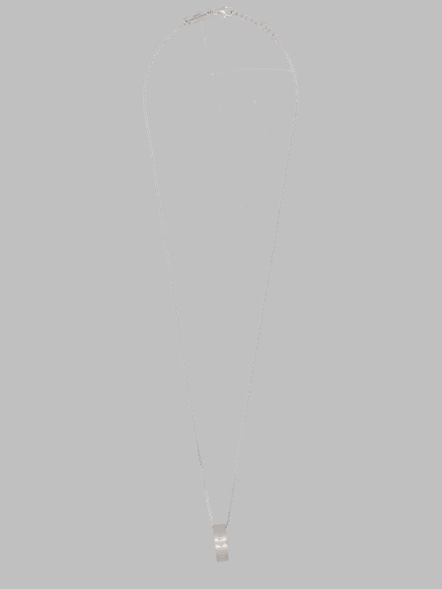 Necklace With Ring Pendant Silver Brass Necklaces