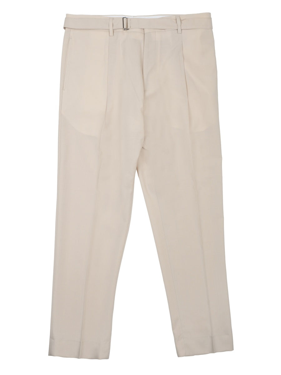 Trousers Andy Beige Wool Polyester Elastane
