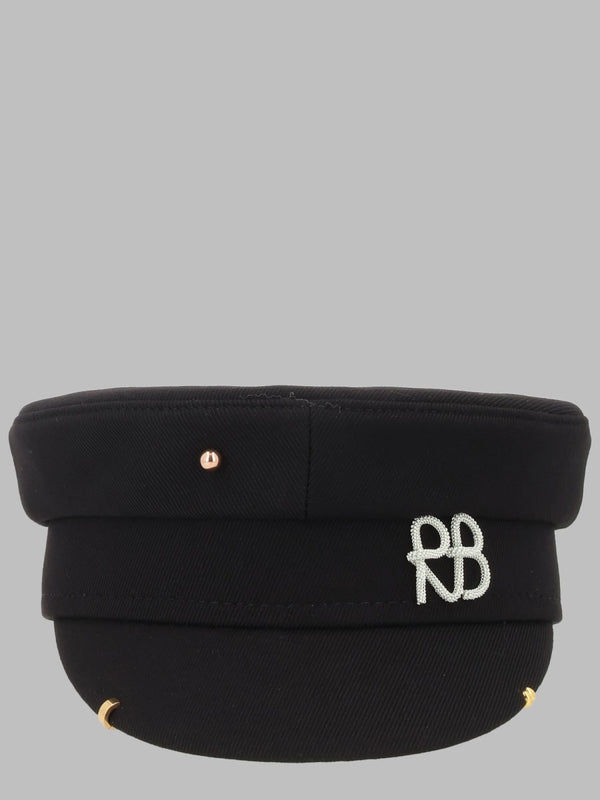 Hat Baker Boy Black Cotton