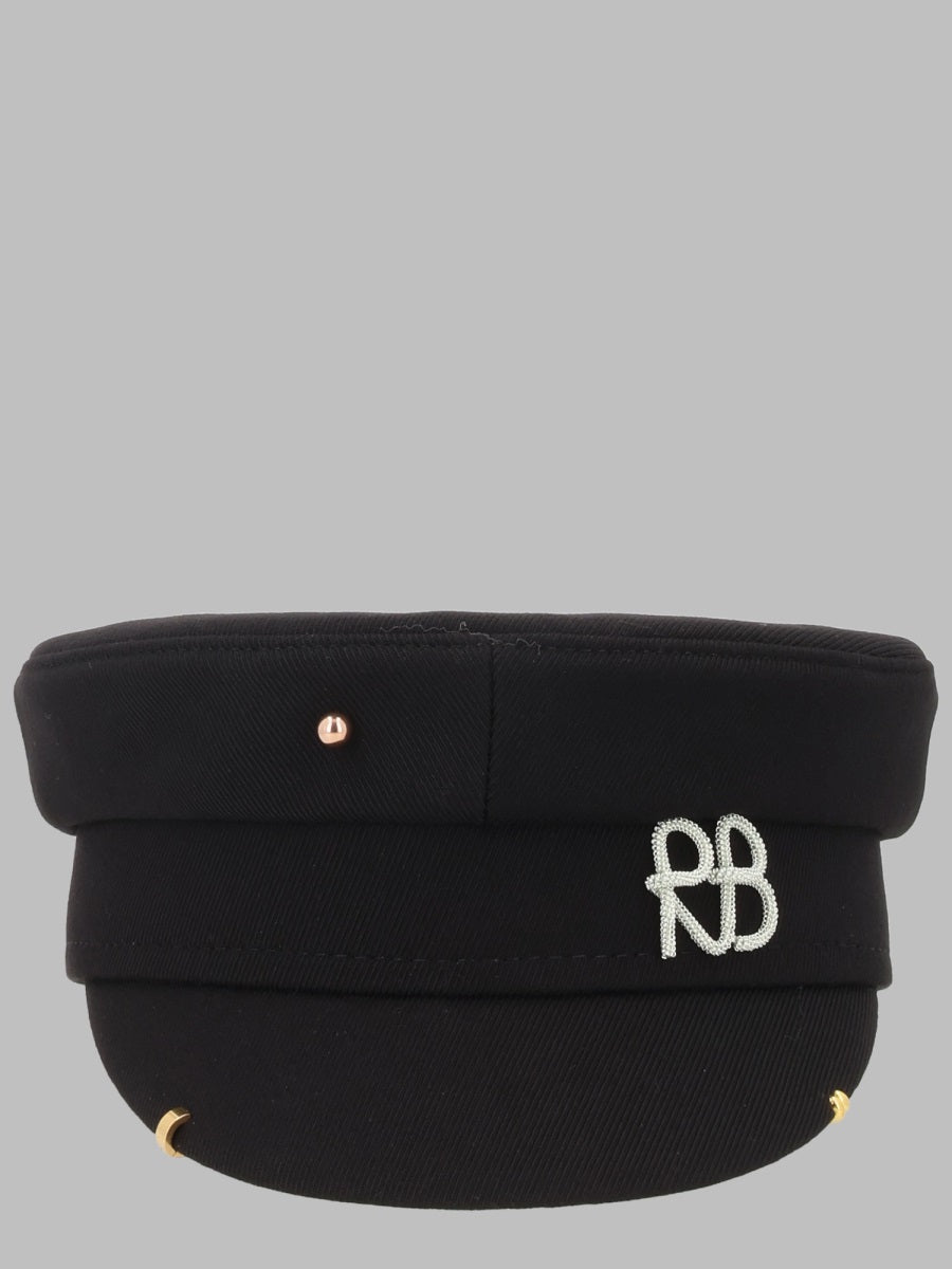 Hat Baker Boy Black Cotton
