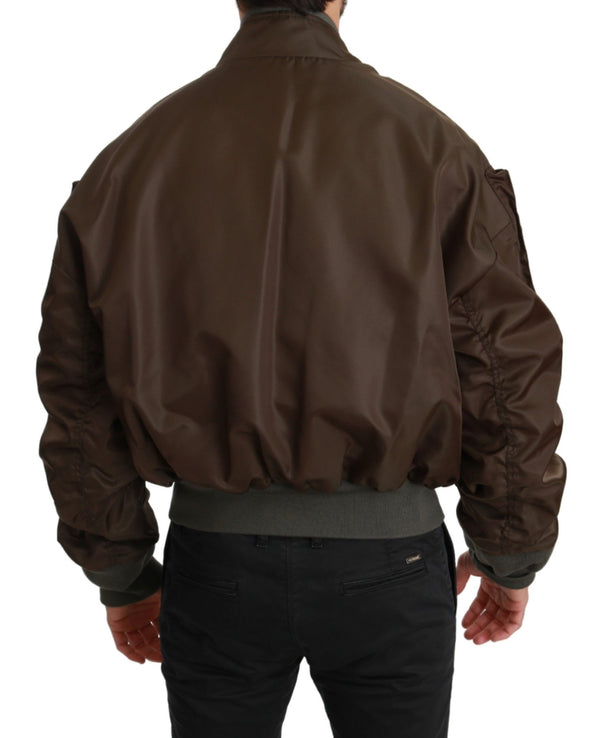 Dolce & Gabbana 100% Nylon (body) jacket in brown